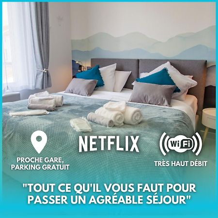 Cocon D'Hiver - Netflix & Wifi - Parking Gratuit - Check-In 24H24 - Kit Bebe Inclus - Emplacement Velos - Goodmarning Châlons-en-Champagne Kültér fotó
