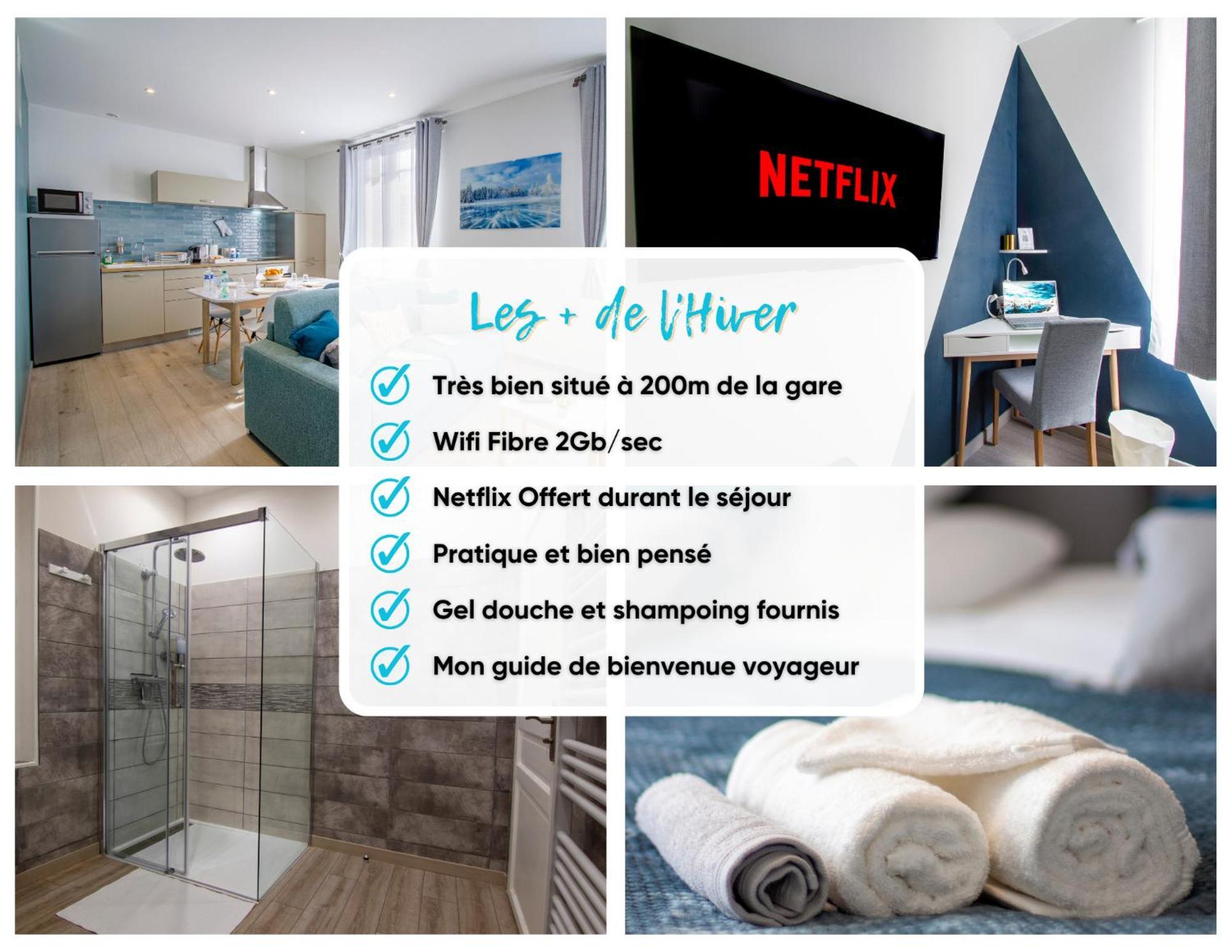 Cocon D'Hiver - Netflix & Wifi - Parking Gratuit - Check-In 24H24 - Kit Bebe Inclus - Emplacement Velos - Goodmarning Châlons-en-Champagne Kültér fotó